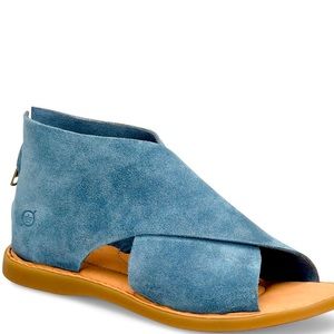 Born Iwa Criss Cross Banded Suede Sandals